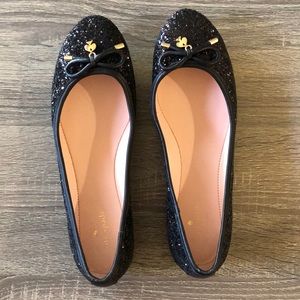NWOT Kate Spade Black Willa Ballet Flats New 10!